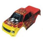 HSP 88003 - Karoseria z płomieniami do Monster Truck czerwona 1/10